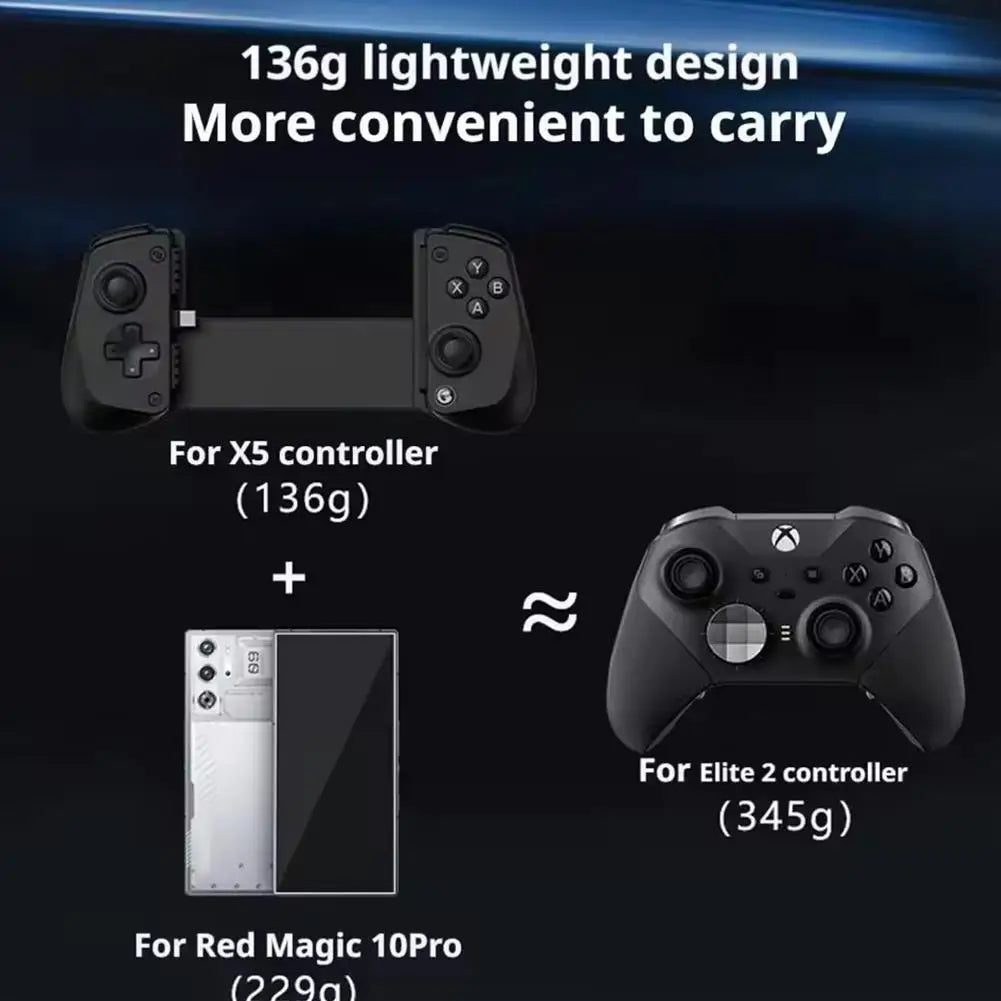 For GameSir X5 Lite Mobile Gamepad Controller Hall Linear Fast Charging Transmission For IOS Android Type-C Handle Peripherals